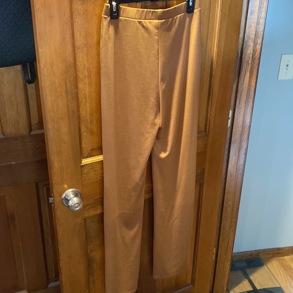 Tan Flare Pants - Picture 4 of 4